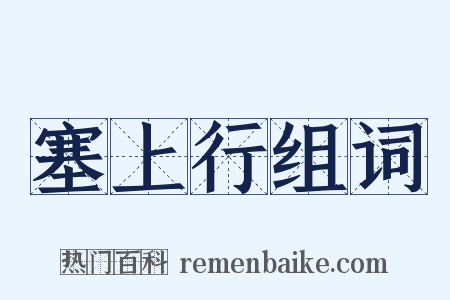 塞上行组词是什么意思的图片